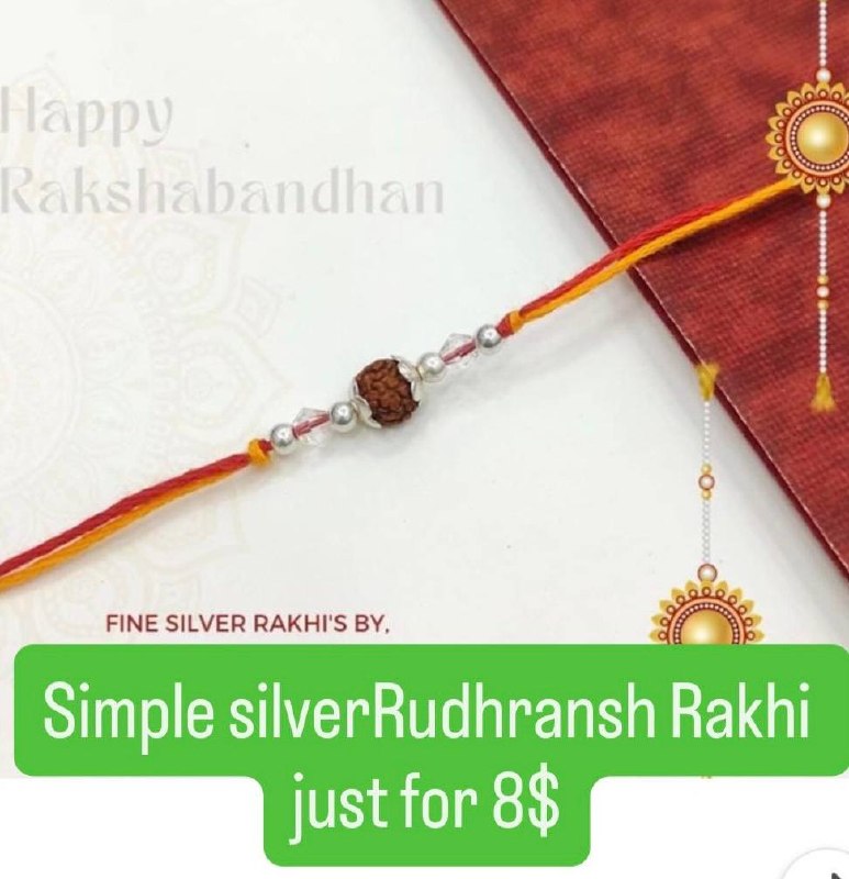 Pure Silver Rudhransh Rakhi