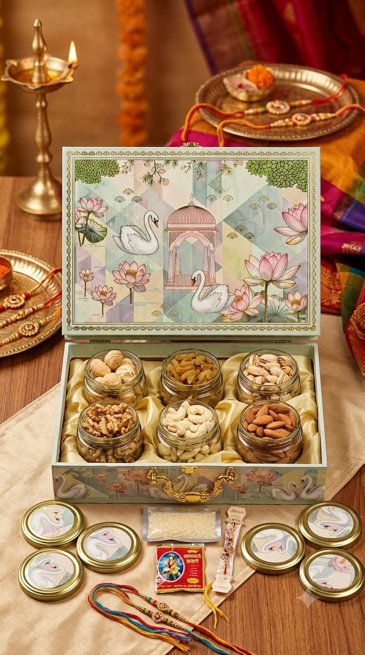Premium Dry fruits in Swan design box