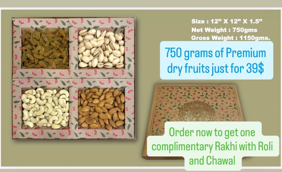 750 grams of Premium dry fruits