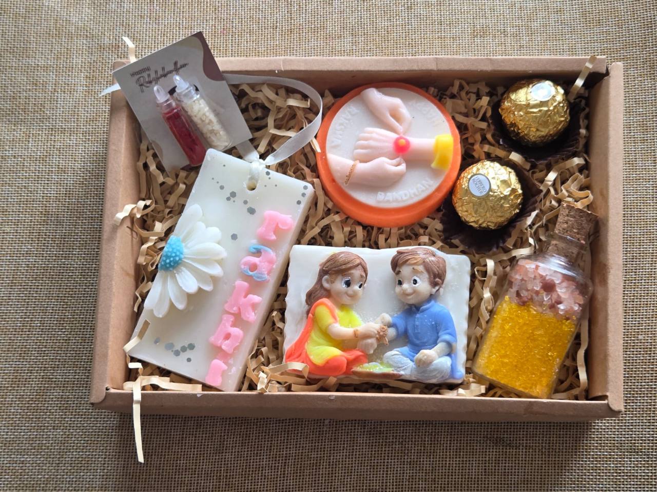Rakhi soap hamper