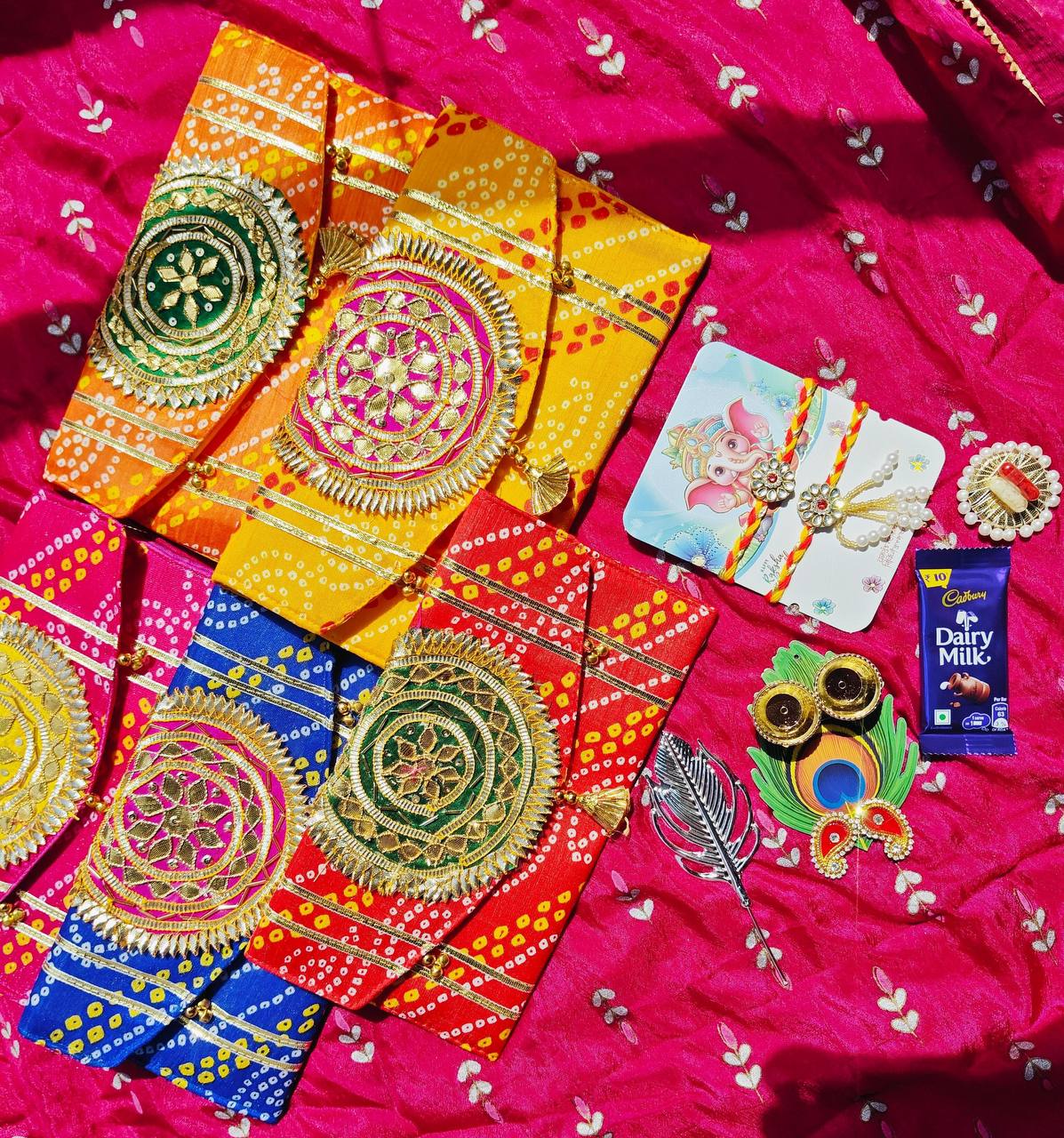 Beautiful lehariya Rakshabandhan Combo

Best budget combo just