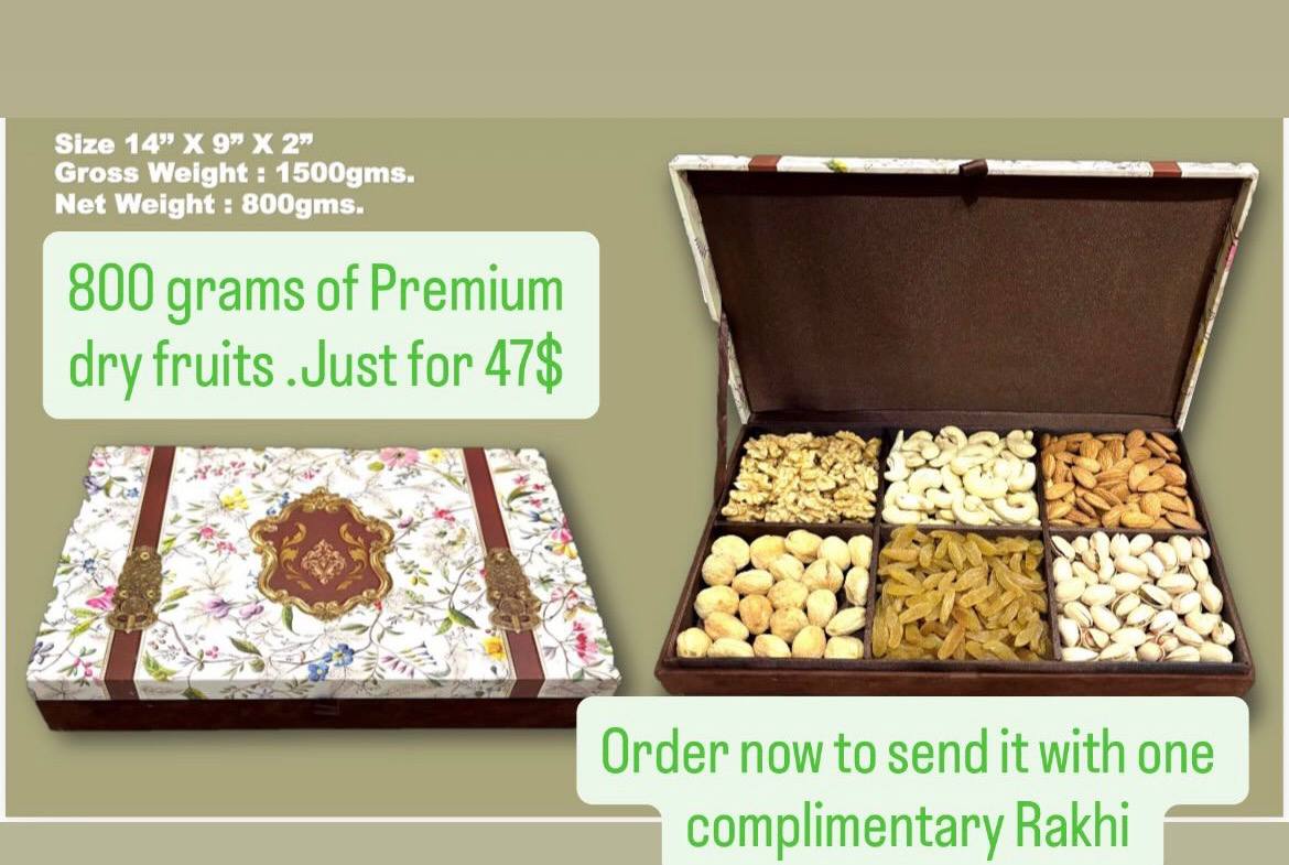 800 grams of Premium dry fruits