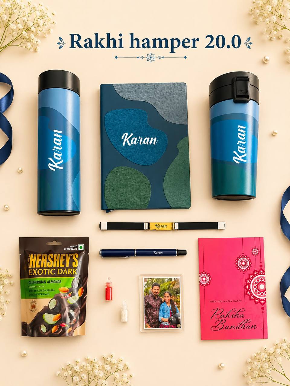 Rakhi special- Personalised Sipper and Bottle Hamper