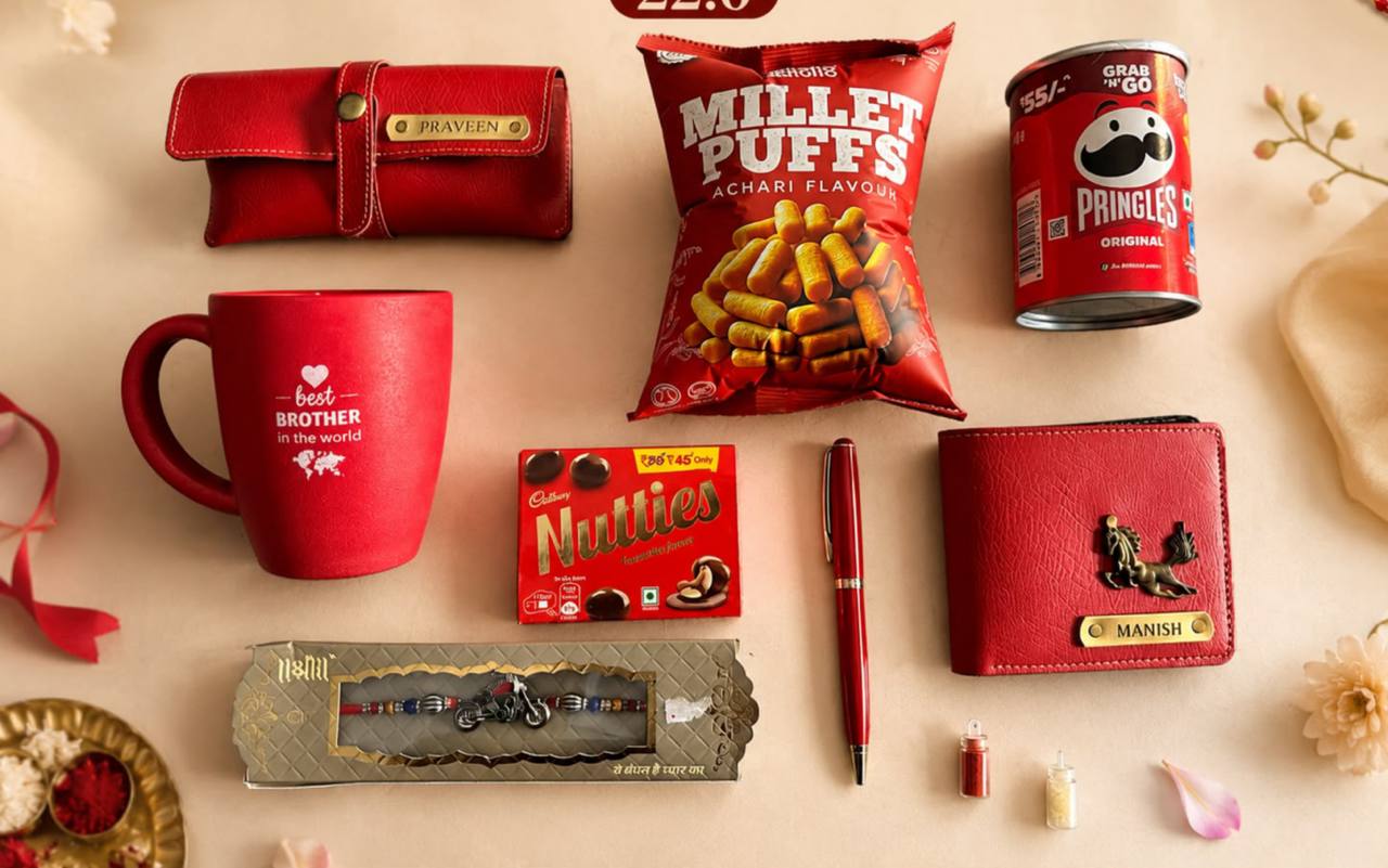 Rakhi Red Theme Hamper