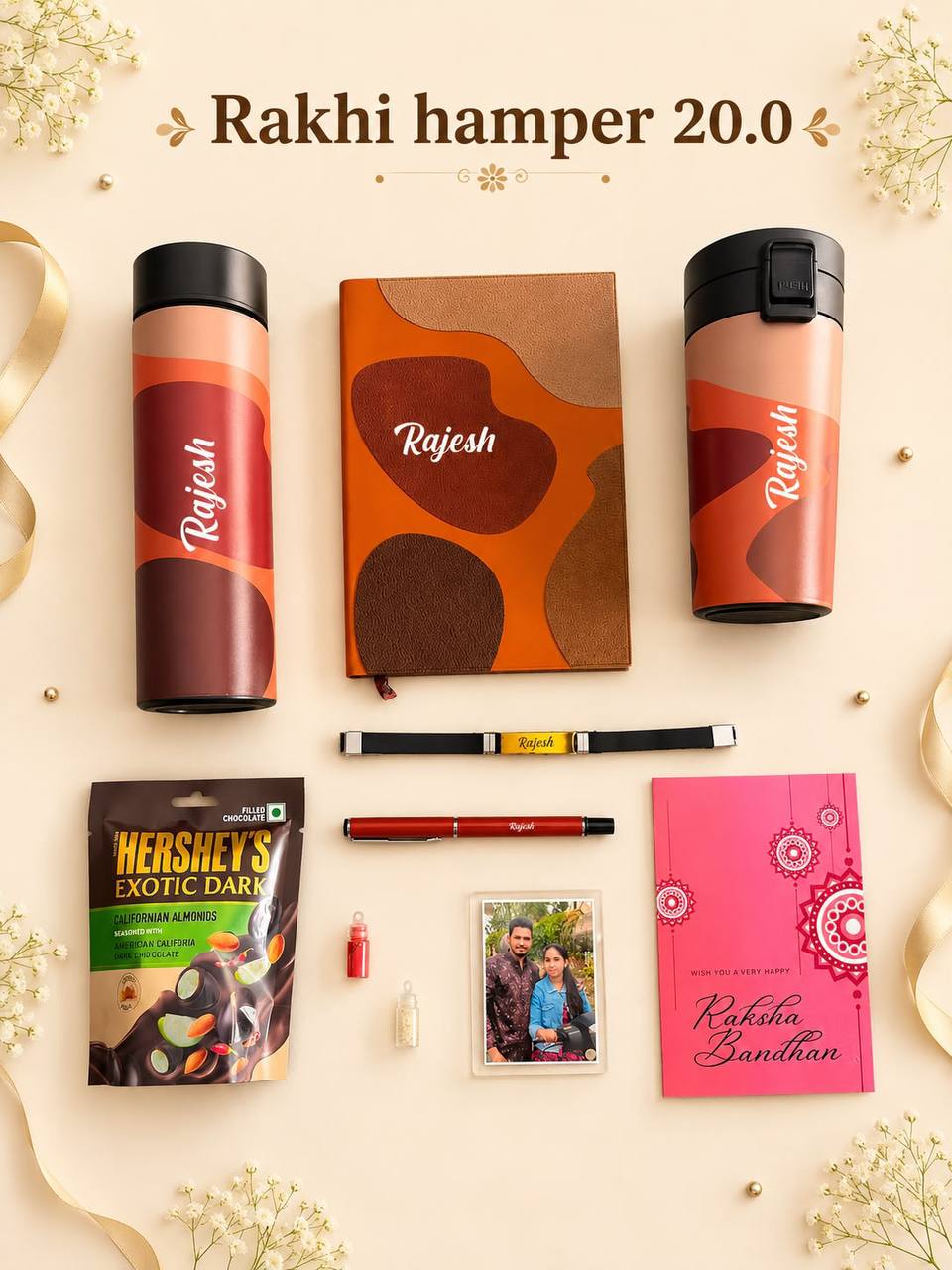 Rakhi special- Personalised Sipper and Bottle Hamper