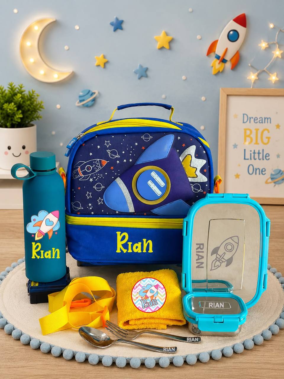 Personlised Rakhi lunch box combo