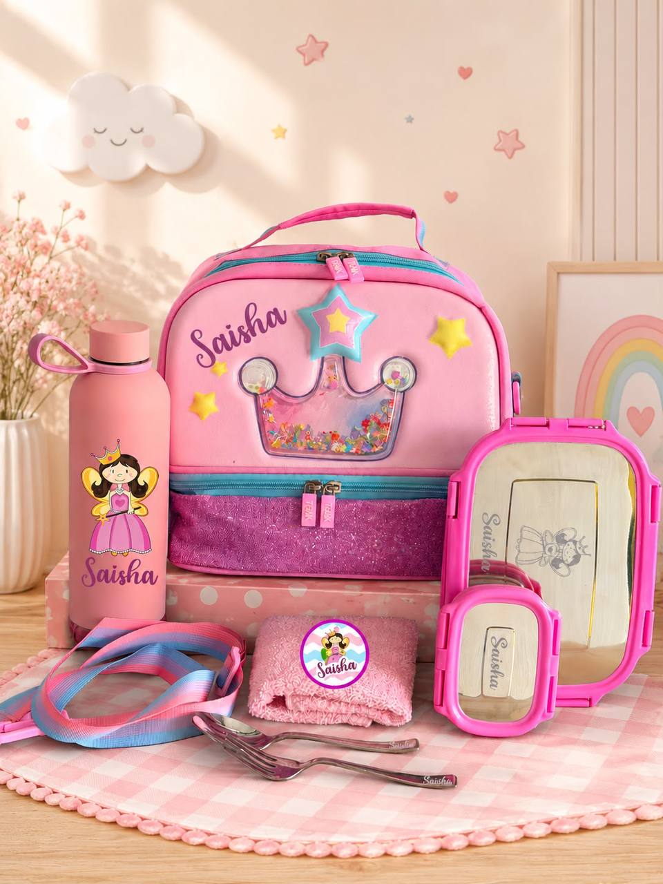 Personlised Rakhi lunch box combo