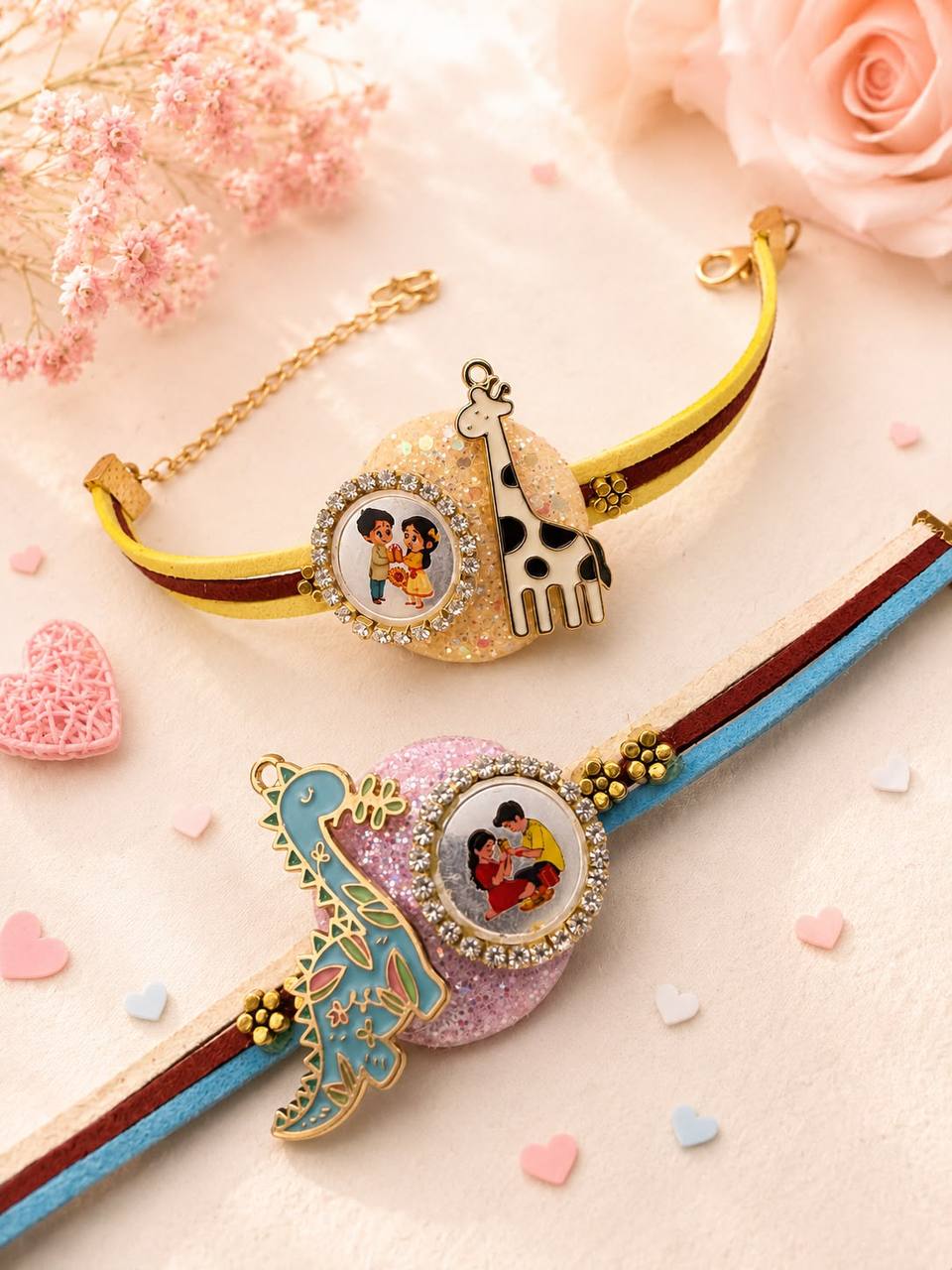 Silver Coin Rakhi Kids